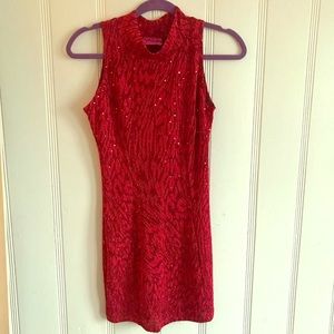 Stretch Red Bodycon Mini Dress Bodycon medium